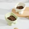 RuHan Elevated Ceramic Pet Bowl - Paw Print