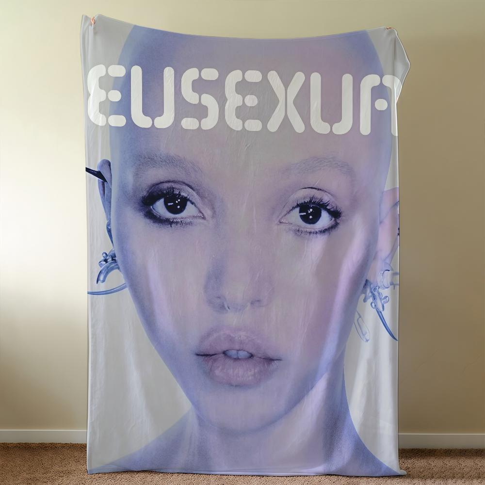 EUSEXUA Nachleuchtende FKA Twigs Decke Überwurf Super Gemütlich Plüsch Wohnzimmer Sofa Couch Kindliche Geburtstagsgeschenke