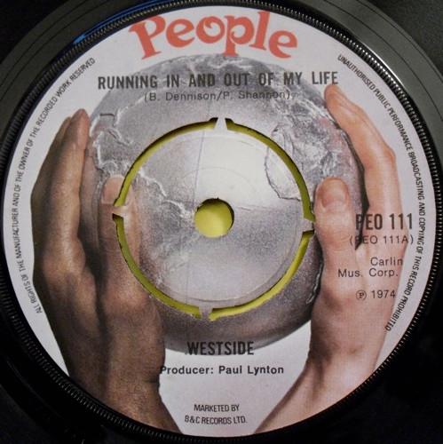 7inch Record WESTSIDE (7) - Running In And Out Of My Life PEO111 People 1974 UK Soul/Funk Used