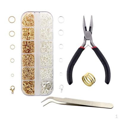 Findings Making Starter Kit with Jump Rings, Lobster Clasp