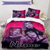 3pcs KPop Demon Hunters24 Cover Set - Personalized Name, HD Printed Bedding with 1 Cover and 2 Pillowcases - Perfect for Home Decor, Easy Care