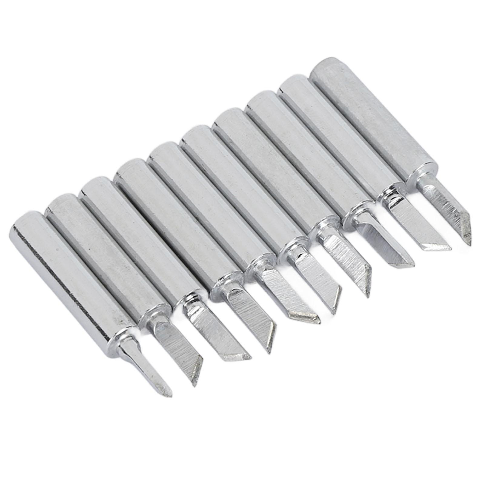 

10Pcs Soldering Iron Tips Replacement Electric Soldering Station Welding Equipment Accessories with Hole