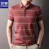 Men's Striped Short Sleeve POLO Shirt