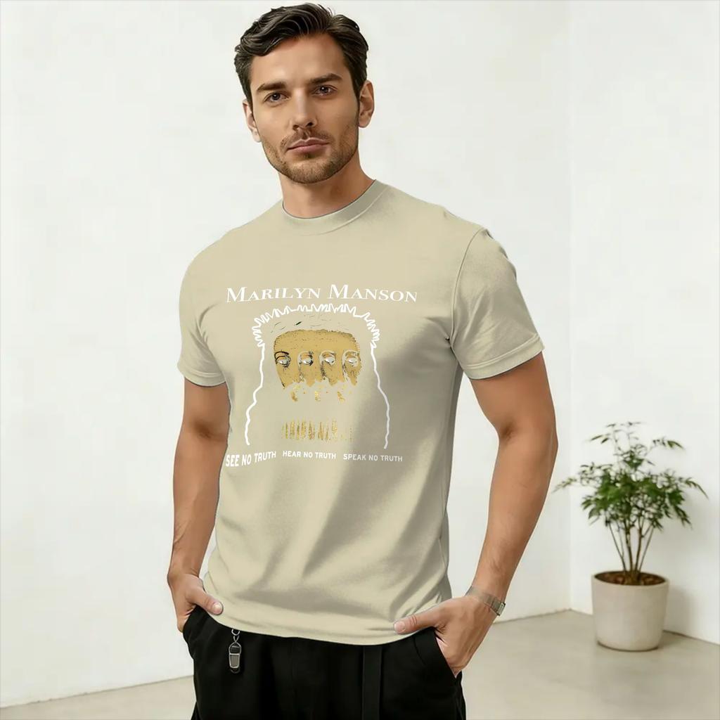 Marilyn Unisexson Band Holy Wood TShirt Summer Cotton TShirts For Couple Fashion Casual Tee Shirt Short Sleeve Y2K Fun Clothes