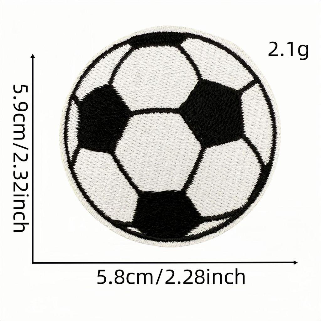 Colorful Cartoon Football Embroidery Iron-on Patch Badge for Clothing