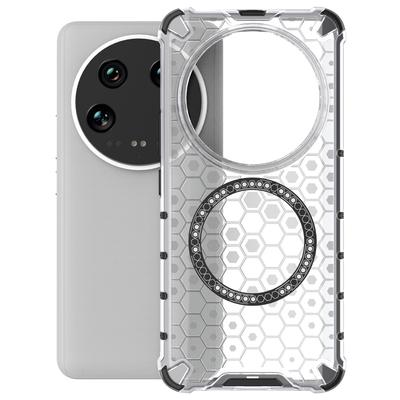 For Xiaomi 14 Ultra Magnetic Case Honeycomb Reinforced Corners TPU+PC Phone Cover