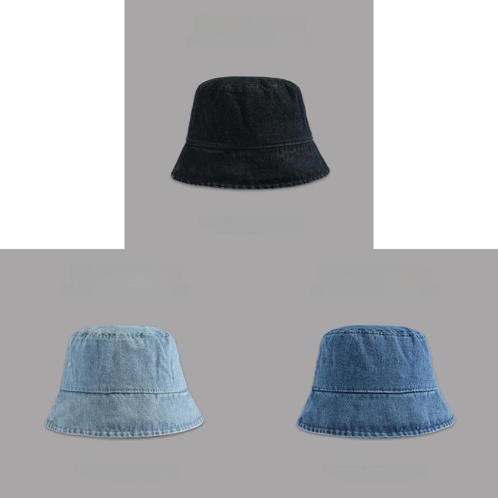 Cowboy Denim Bucket Hat For Women Summer Sun Protection Lightweight Cotton