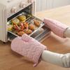 4 Stück Küchen-Topflappen-Set und Ofenhandschuhe, Hitzebeständig, Thermisch, Anti-Hitze, Für heiße Töpfe, Kochen, Backen