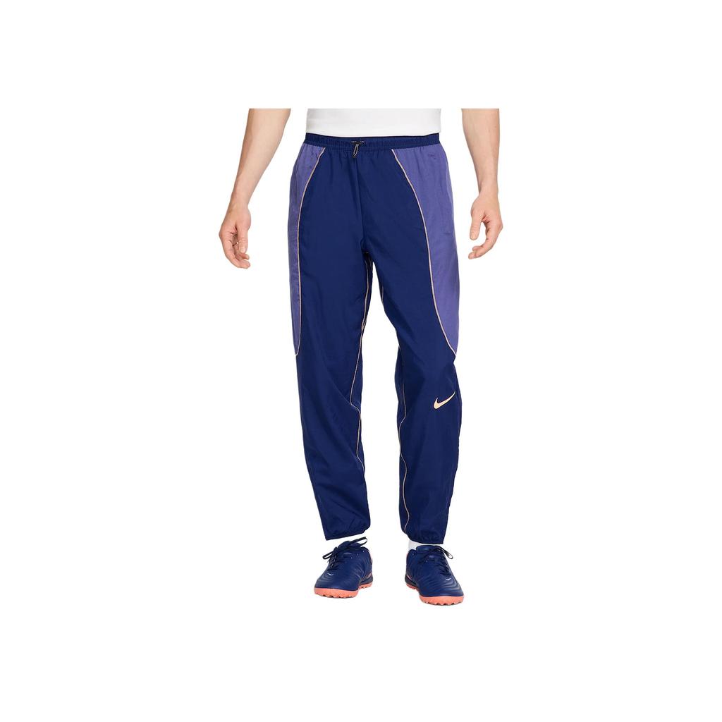 Nike Color Block Drawstring Loose Knit Sports Pants Men bottoms Blue HJ3805-492