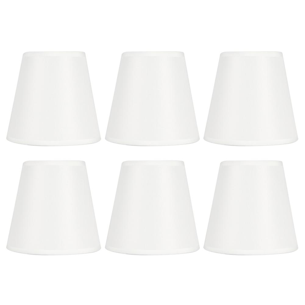 6Pcs Household Chandelier Fabric Lampshade Lamps Cover Decoration for E14 Light Bulb