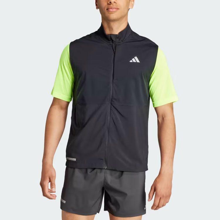 adidas Ultimate Vests Men's Black Stand Collar Moderate Other HZ4441