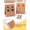 100Pcs Standing Earring Display Cards Blank Earring Card Holder Paper 200x Earplug for Small Business Jewelry Packaging