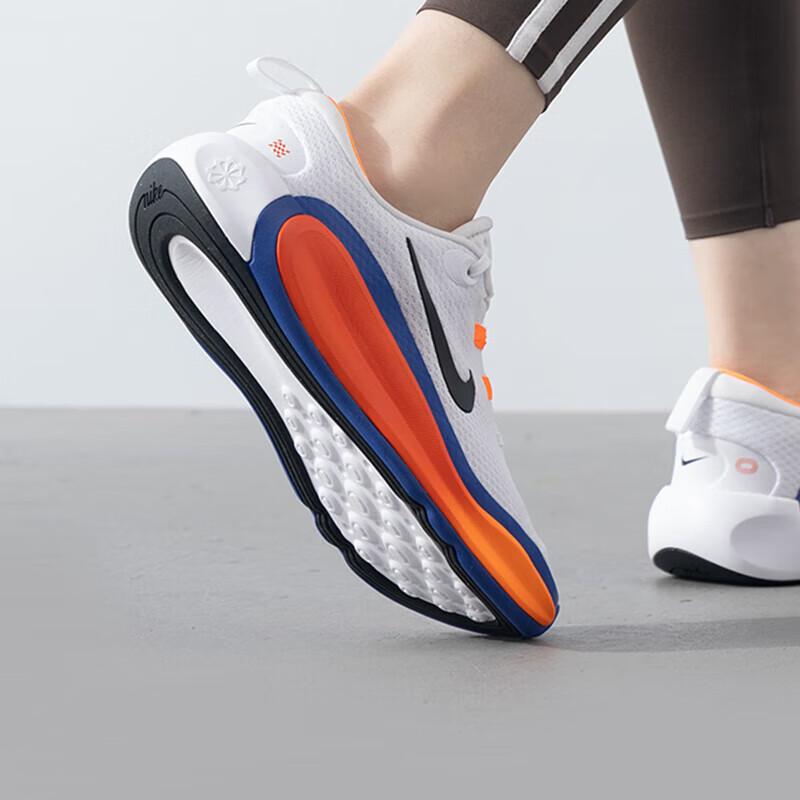 Nike Slip-Resistant Breathable Low-Top Kids' Running Shoes White Orange Kids' Sneakers FD6058-103