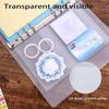 A5 PVC Binder Pockets Set, 12 Pcs A5 Size Zipper Pouch & Binder Pockets for 6 Ring Binder, Waterproof PVC Pouch, Document & Cash Organization for