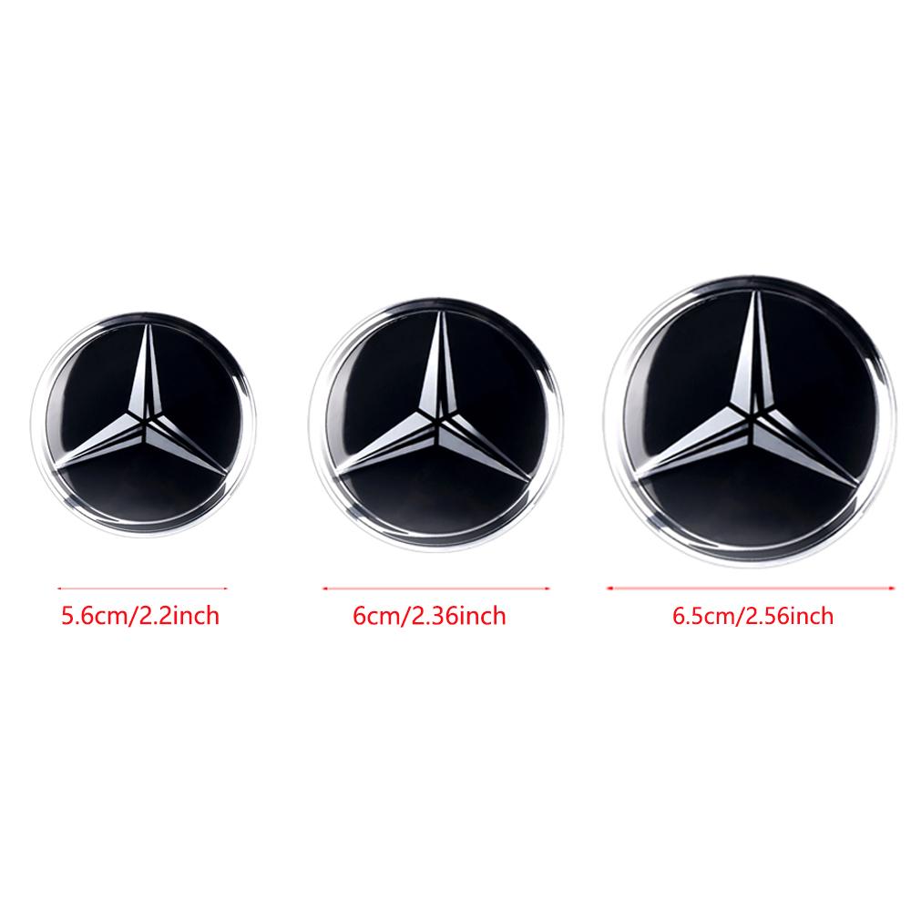 Hot 56/60/65mm Car Wheel Center Hub Caps Badge Sticker For Mercedes Benz AMG W210 W108 W204 W205 W203 W211 W124 W126 CLA CLK CLS GLE
