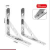2Pcs Angle Bracket Heavy Duty For Wall Angle Bracket Stainless Steel L Type Bracket