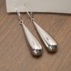 Pair of Long Teardrop Earrings, Women's Stainless Steel Jewelry, Accessories for Daily Wear Party Accessories, Minimalist Jewelry, Elegant Earrings