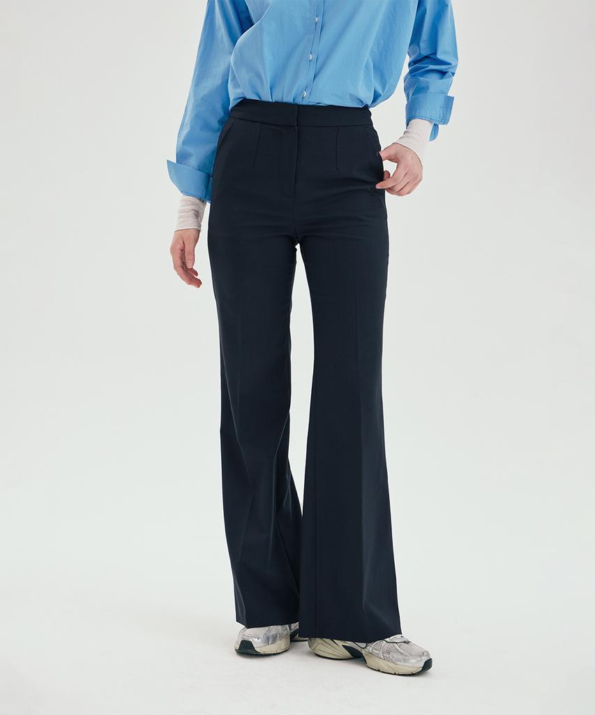 PINBLACK Wool Mix Bootcut Set-Up Slacks