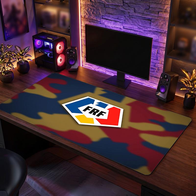 Romania Football Crest Mouse Pad, Extended Non Slip Rubber Desk Mat for Gaming Office Laptop Fan Gift