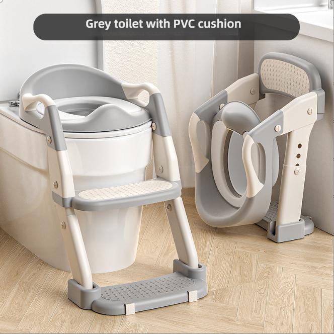 Children's Portable Household Step Toilet Baby Potty Training Seat Ring Foldable Auxiliary Step Child Urinal Step Stool Potty
