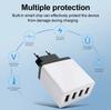 1PCS 5V USB Charger 4 Ports Fast Charging 3.1A Wall Charger For Xiaomi iPhone 15 Samsung US/EU Mobile Phone Plug Travel Charger