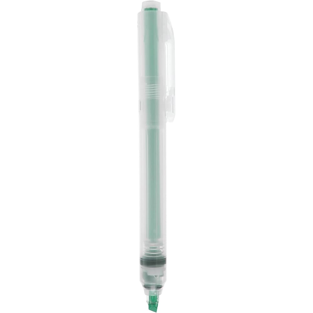 MUJI Polypropylene Click-Type Highlighter, Green, NBC45A8A