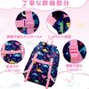 VASCHY Kids Purple Dinosaur Cute Backpack for Girls and Suitable for Elementary and Elementary School Includes Chest Strap Backpack, Design, Boys,