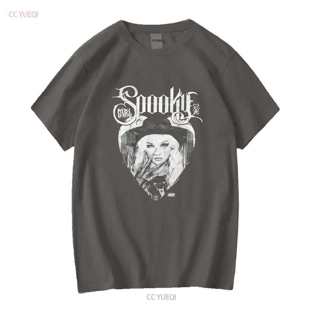 Julia Hart Spooky Girl AEW Official T Shirt long or short sleeves vintage Washed Soft Casual Top For Everyday Wear Stylish
