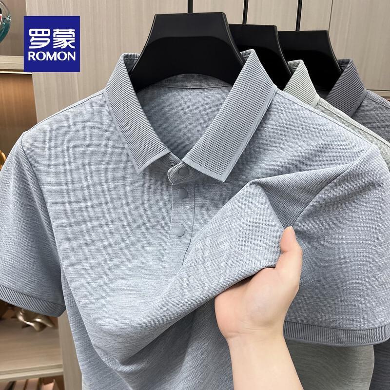 ROMON Men s Ice Silk Business Casual Polo Shirt 190