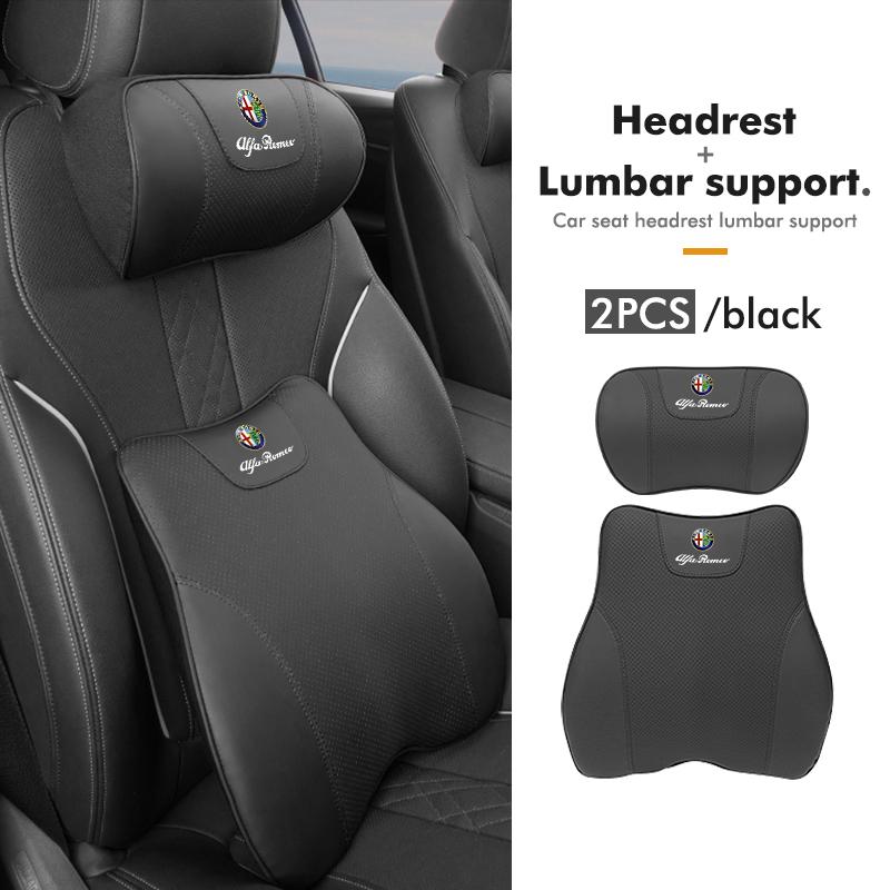 

For Alfa Romeo Four Season Car Seat Neck Anti-slip Support Pad Lumbar Protector Mat For Alfa Romeo Giulia 147 Mito 156 159 166 G