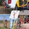 33" Farm Jack 3 Ton Heavy Duty - 7000LB Capacity, Ratcheting Lift 5.12-25.39", Hi Lift Jack Off Road for Truck SUV Tractor