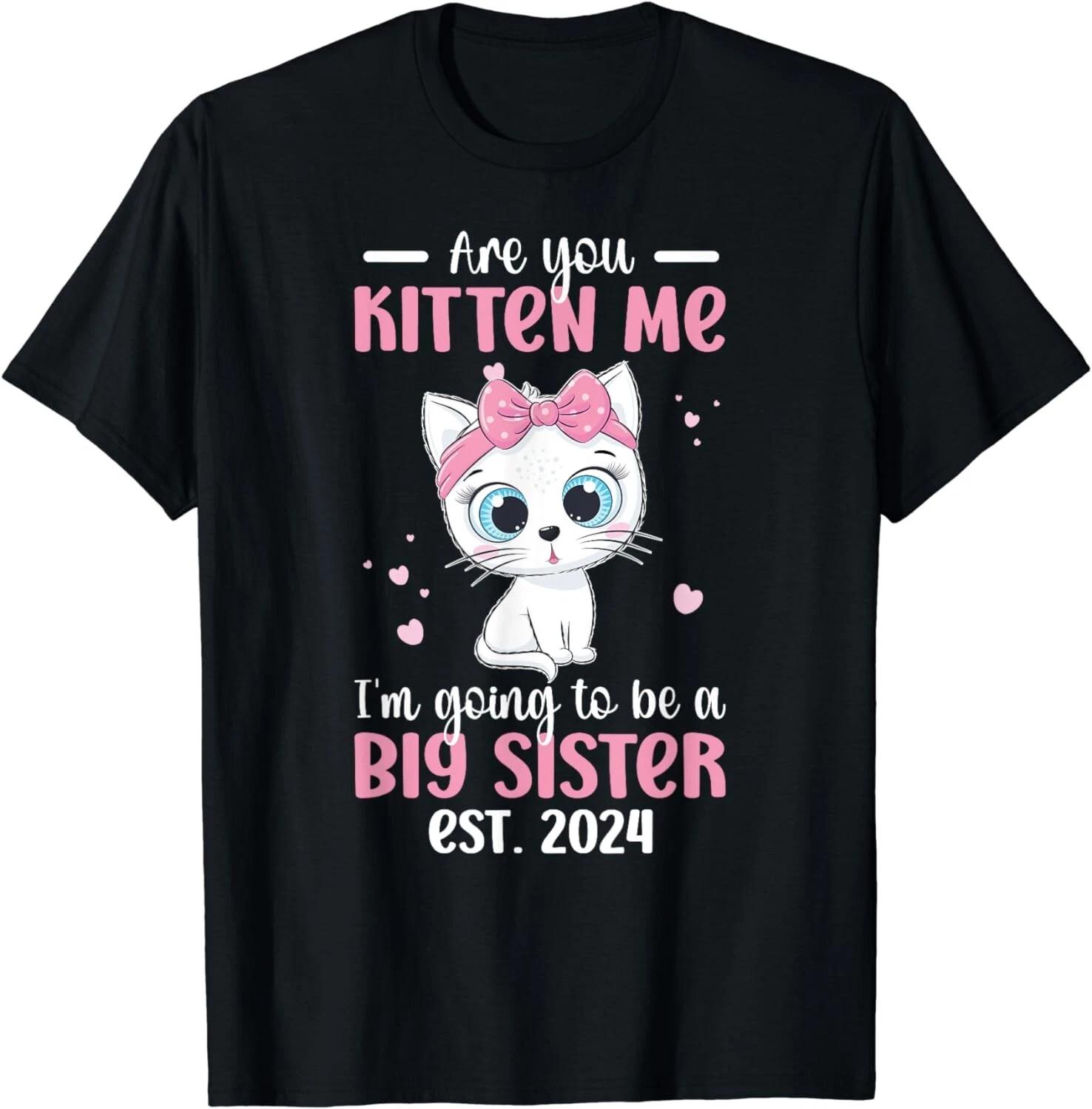 Funny Big Sister To Be 2024 Promoted To Big Sister 2024 Gift Unisex T-Shirt XL