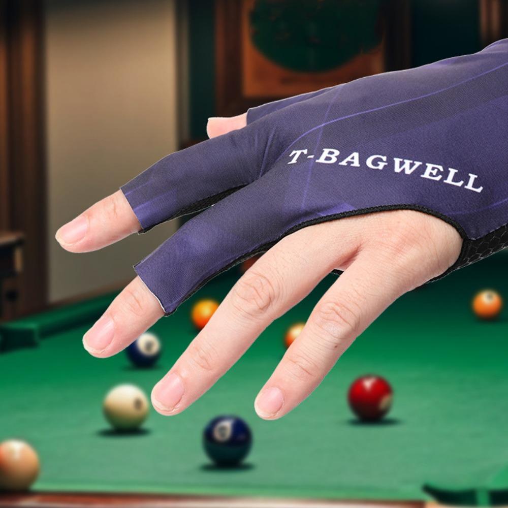 Elasticity Open 3 Fingers Gloves Anti-sweat Three Finger Gloves Billiards Gloves  Woman