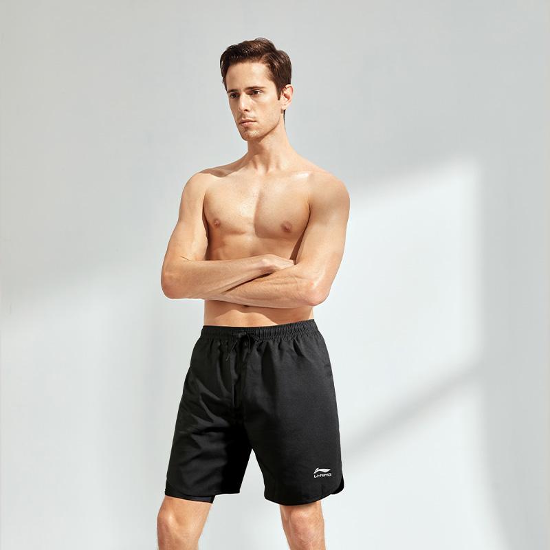 Li Ning Sportshorts Unisex Schwarz AKST996-1