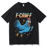 Vintage T Shirt Summer Funny Chicken F-CAW-F What The Heli Poultry Humor Leisure T-Shirts Cotton Tshirt Unisex Breathable Top...