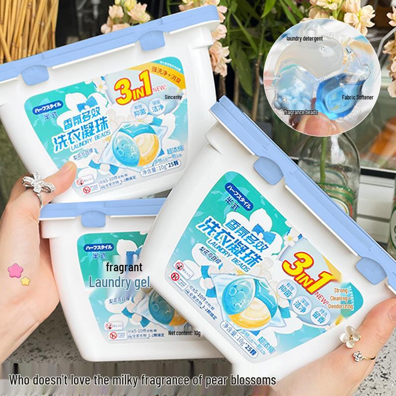3-in-1 Scented Laundry Pods Family Pack - Long-Lasting Aroma & Deep Cleaning Concentrate