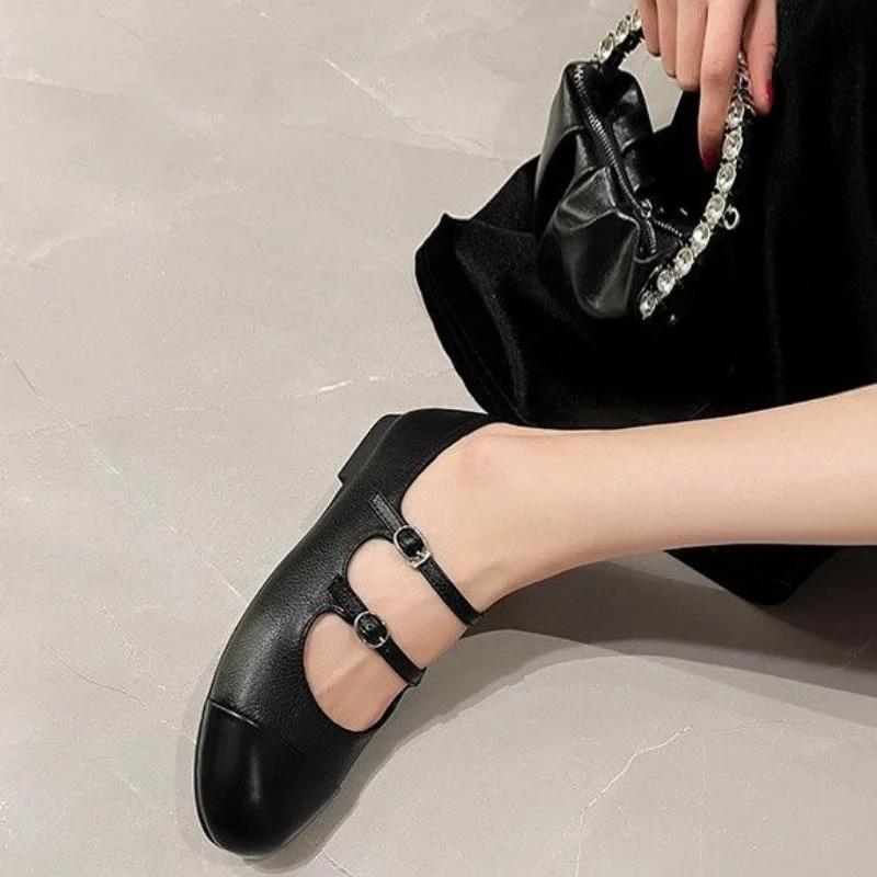 Fashion Designer Spring New Women Patchwork Flats Fashion Ladies Comfort Soft Sole Mary Jane Shoes  Ballerinas Woman Casual Ballet Shoes