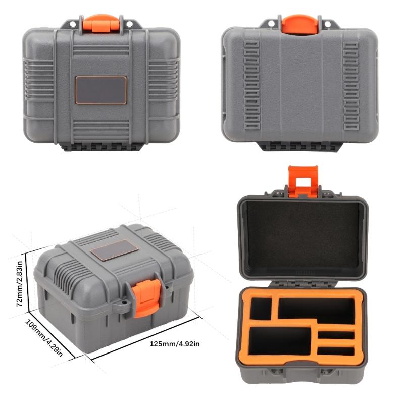 Hard Protective Case Carrying Box Organizers Suitable for Action Camera Accessories Waterproof Shockproof Lightweight