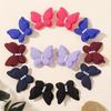 12pcs Cute Girls Princess Solid Hairpins Bows Nylon Hair Clip Barrettes for Infants Toddlers Kids Gift  Hair Accessories