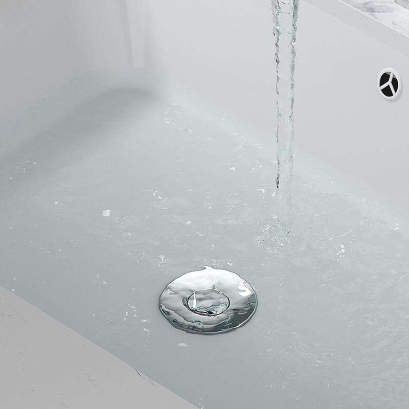 Sink Drain Strainer Basket Coppers Drain Plug Push Type Bounce Cores Drain Filter AntiClogging Sink Stoppers Enduring