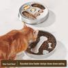 Stainless Steel Non-Slip Slow Feeder Pet Bowl for Cats & Dogs