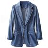 Costum Vintage Femei Jachetă Jeans Topuri Casual Largi Sacou Denim Scurt Îmbrăcăminte Exterioară Cowboy Basic Palton Primăvară Toamnă