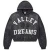 Unisex Hooded Zip-Up Sweatshirt With Camo Print Loose Fit Streetwear Teens Adults