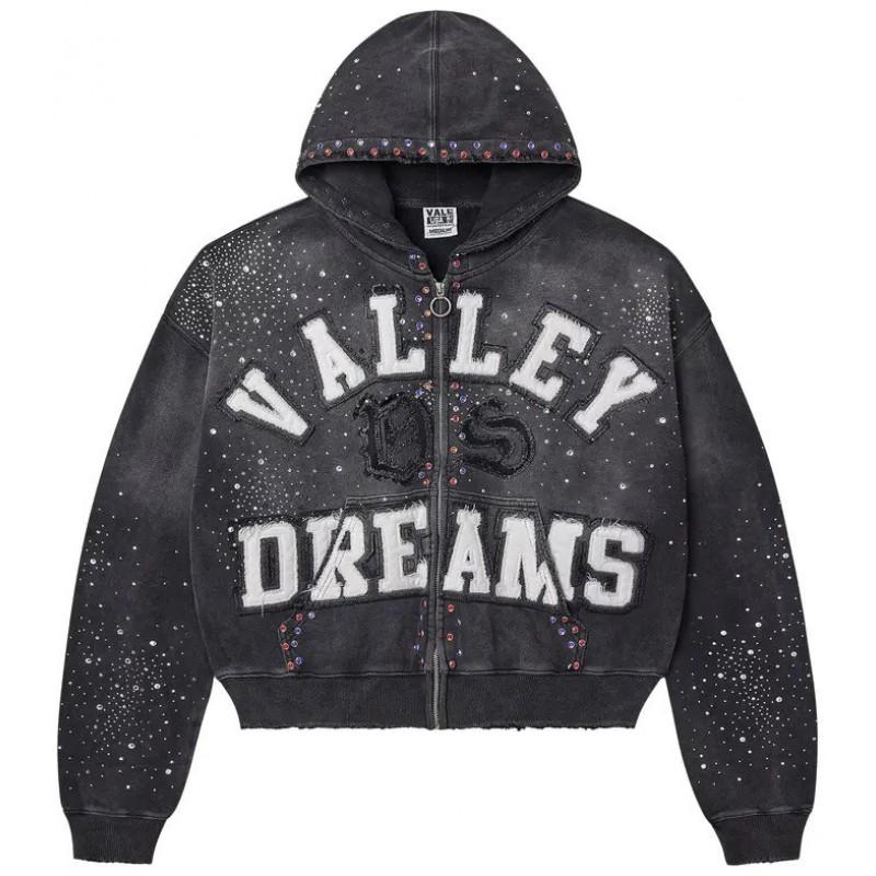Unisex Hooded Zip-Up Sweatshirt With Camo Print Loose Fit Streetwear Teens Adults