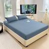 Fitted Bed Sheet with Elastic Bands Luxury Mattress Cover Single Double King Queen Size Bed Cover 100/120/150/180 (No Pillowcase