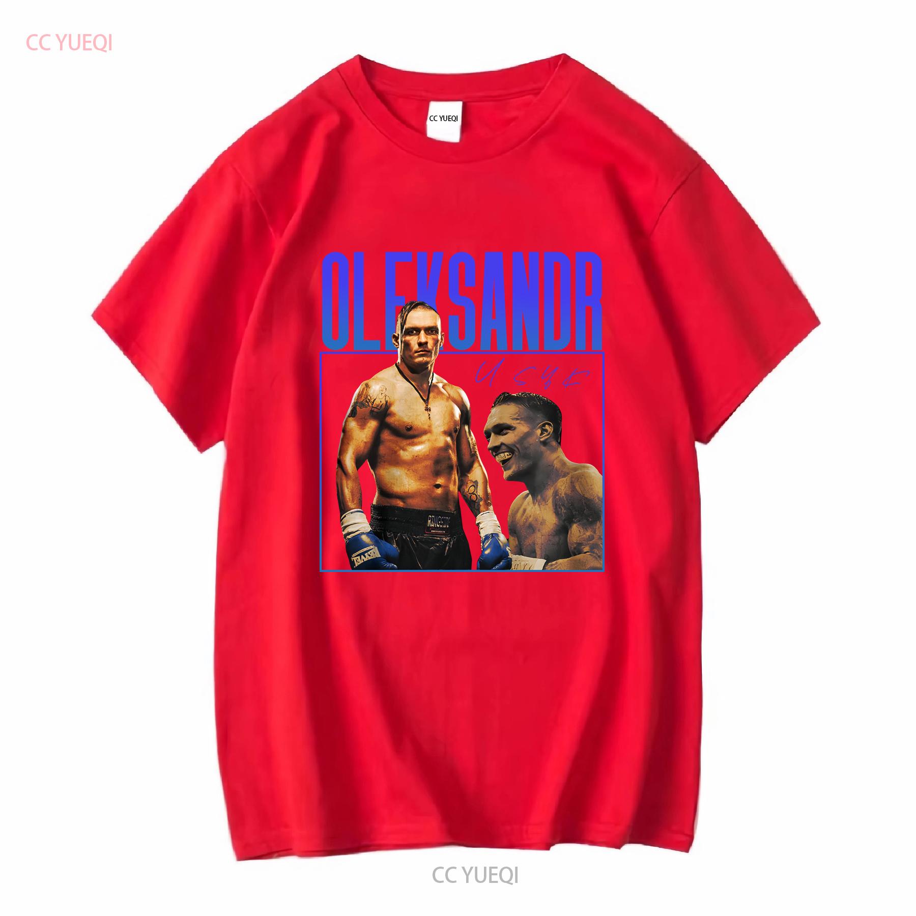 Vintage 90s Style Oleksandr Usyk T Shirt SweaT Boxing For Man and Woman long or short sleeves vintage Washed fashion Slightly S