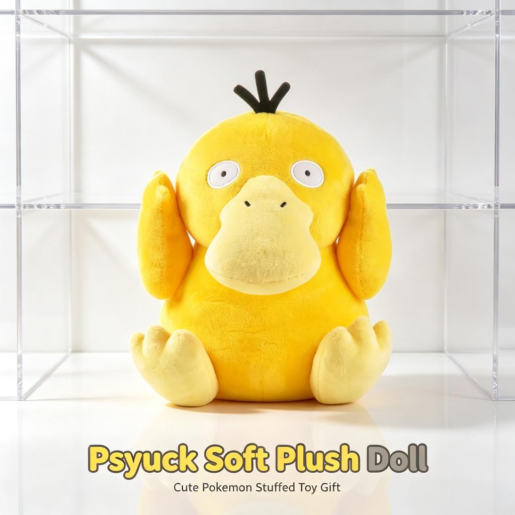 Pikachu Pichu Fluffy Doll Charmander Squirtle Psyduck Cute Kids Xmas Birthday Gift