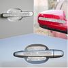 Crystal Car Door Handle Scratches Protector - 10PCS Silver Rhinestone Stickers - Bling Auto Accessories For Women