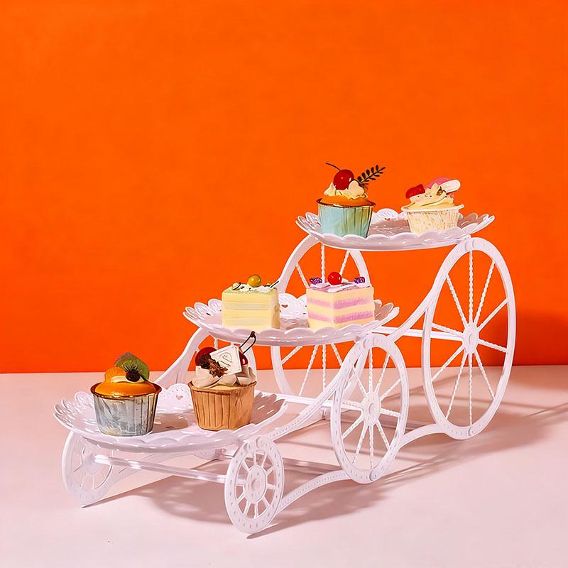 

Трехъярусная подставка для десертов: Многоярусная кондитерская, поднос для конфет и фруктов для гостиной