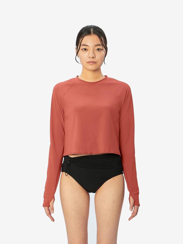 Swimsuit SF Eco UV Short Top Stay Fit Eco Long Sleeve UV Short Top SFW72335 Ayers Rock L [Speedo] L/S